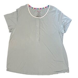 Magnetic Me Women XXL Sage Green Modal Magnetic Nursing Pajama Top MM24280-282